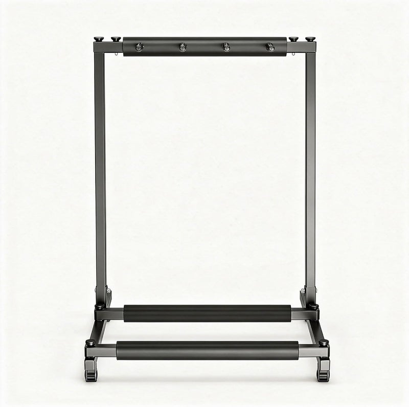 Gearlux Foldable Rack Style Guitar Stand - Holds 3 Electric or Acoustic Guitars - Image 2